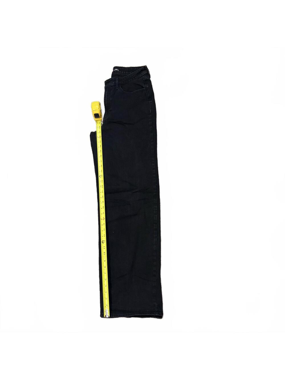 Old Navy Black Jeans Womens 12T High Rise Wide Leg Cozy Dark Academia